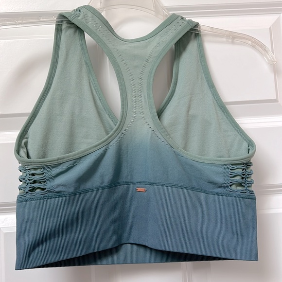 PINK SPORT Racerback Sports Bra Ombré green/blue Sz XL - Picture 3 of 5